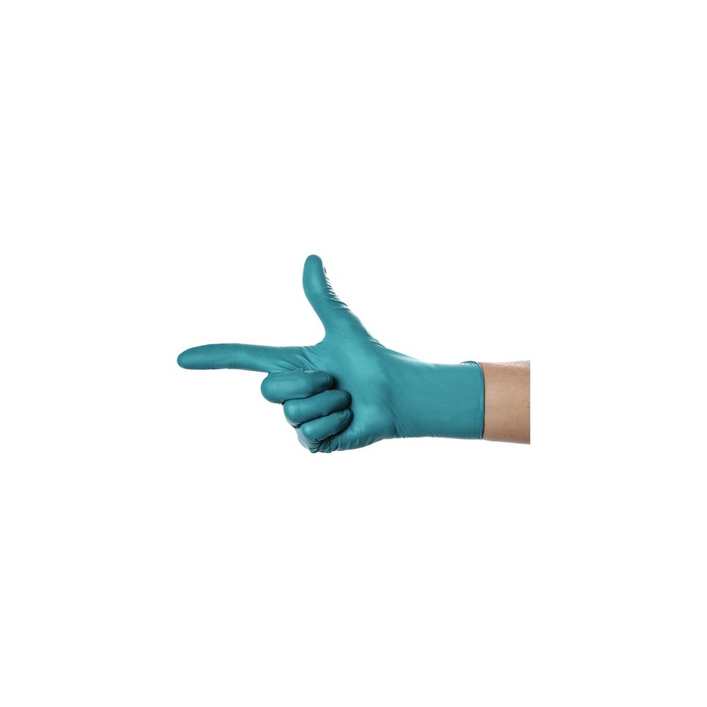 AMPRI Disposable glove SolidSafety ChemN Special size S green nitrile EN 374, EN 455 PPE category III