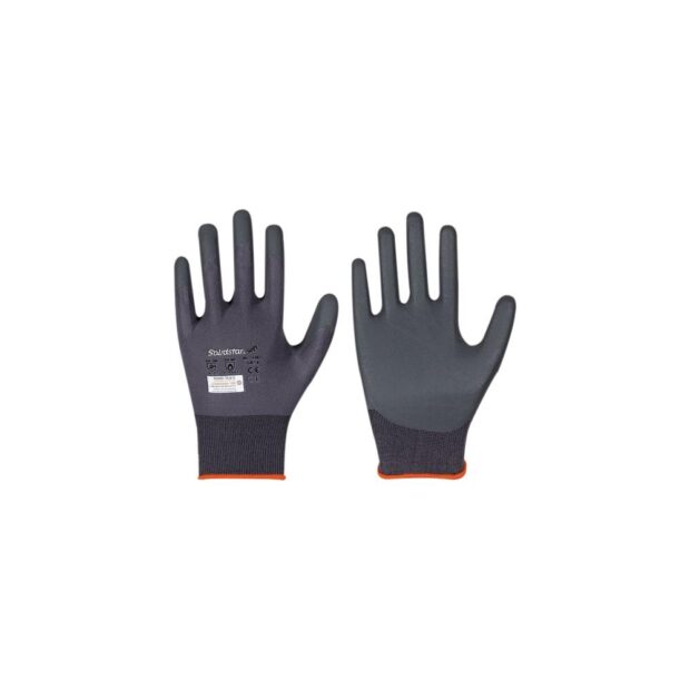 LEIPOLD Glove Solidstar Soft 1463 size 9 grey EN 388 PPE category II nylon/elastane with nitrile foam