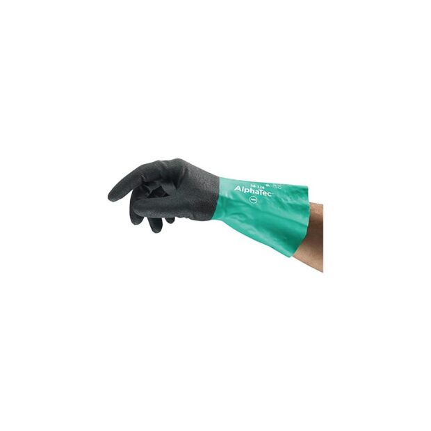 ANSELL Chemical protective gloves Alphatec 58-128 size 8 grey EN 374, EN 388 PPE category III