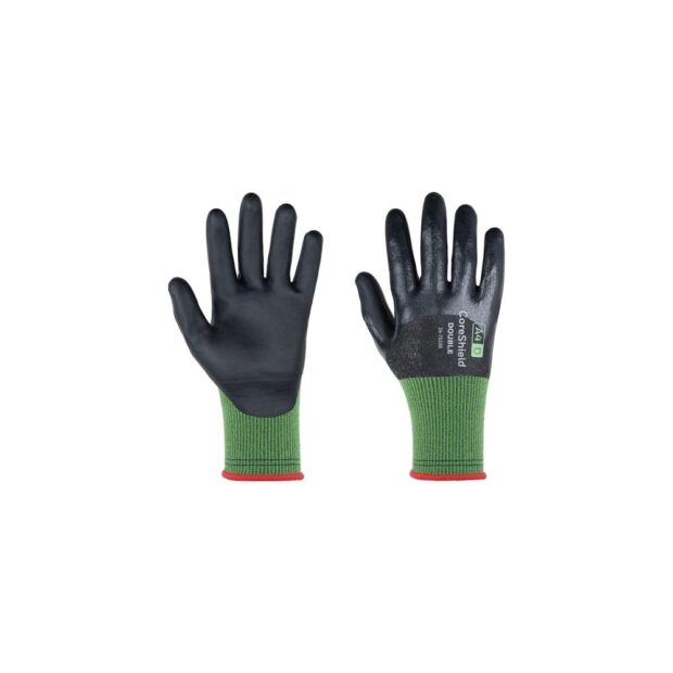 HONEYWELL Cut-resistant glove Coreshield Double 24-7D28B size 8/M black/green PPE category II EN 388 / EN 420