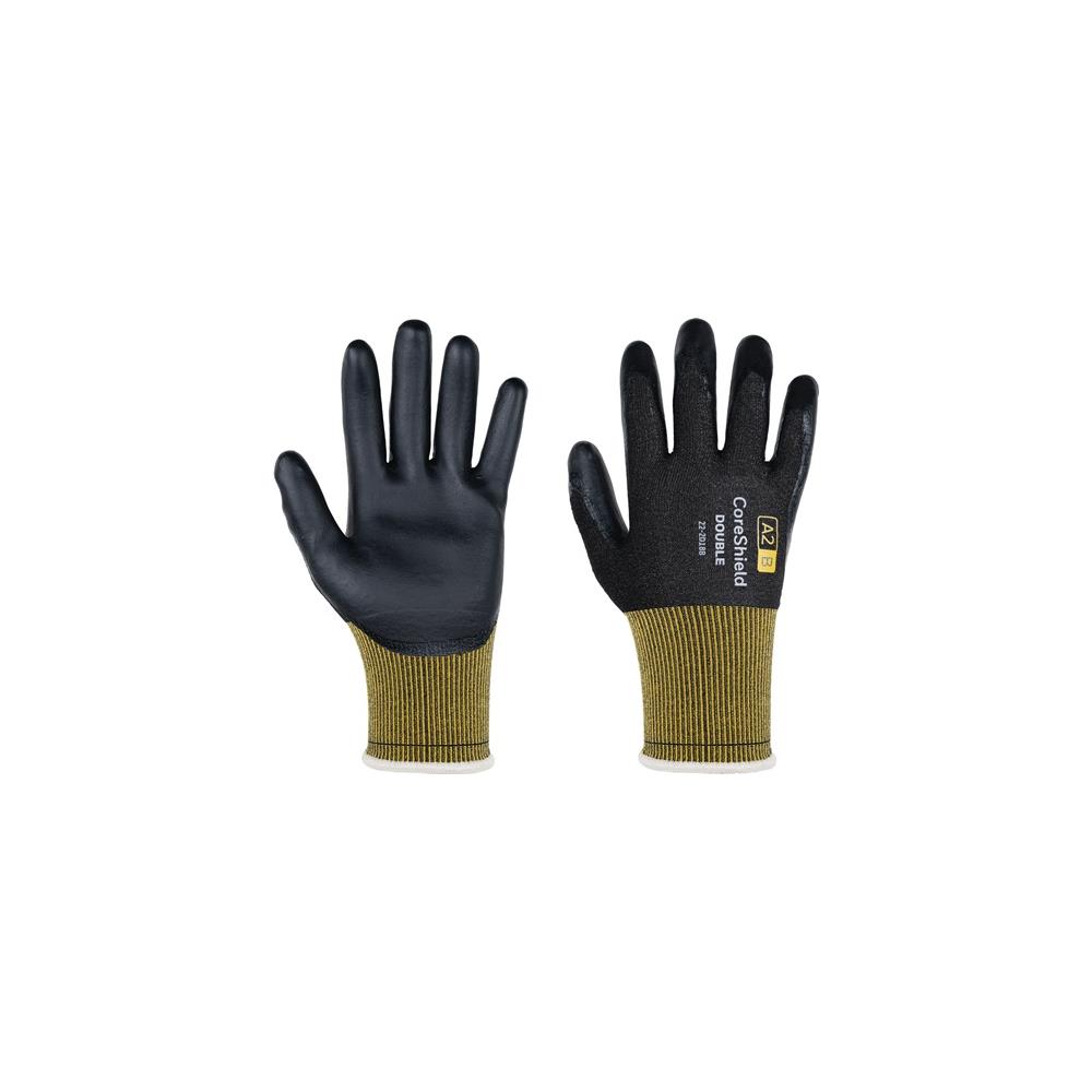 HONEYWELL Cut-resistant glove CoreShield Double 22-2D18B size 9/L black/yellow PPE category II EN 388 / EN 407 / EN 420
