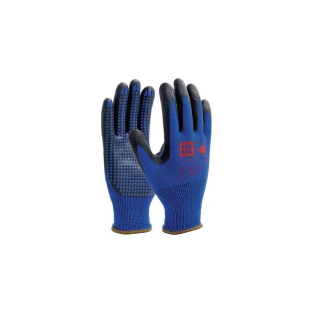 PRO FIT Nitrile fine-knitted glove NI-Thermo size 9 blue Nylon, acrylic and nitrile EN 388, EN 407, EN 511 PPE category II