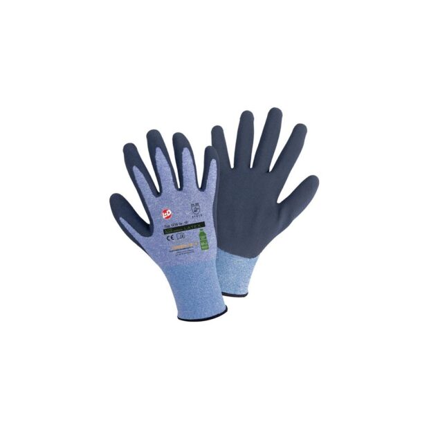 LEIPOLD+DÖHLE Fine-knitted glove Goes Green size 9 blue/dark blue EN ISO 21420, EN 388 PPE category III EN ISO 21420, EN 388