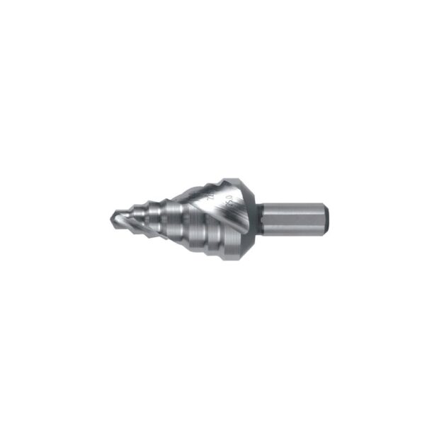 RUKO Step drill  drill. range 6-25 mm HSS spiral-grooved no. of cutters 2 no. of steps 7