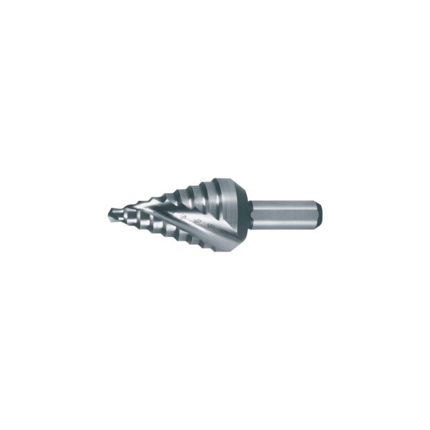 RUKO Step drill  drilling range 4-20 mm HSS spiral-grooved no. of cutters 2 no. of steps 9