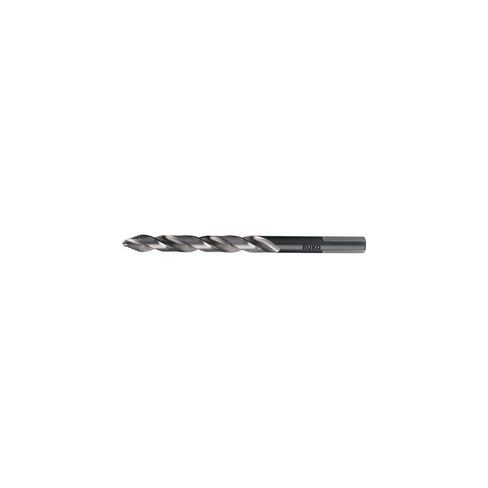 RUKO Twist drill ULTIMATECUT DIN 338 type N nominal dm 5.5 mm HSS bright/burnished 3 surface shank 93 mm 5xdmright-hand cutting