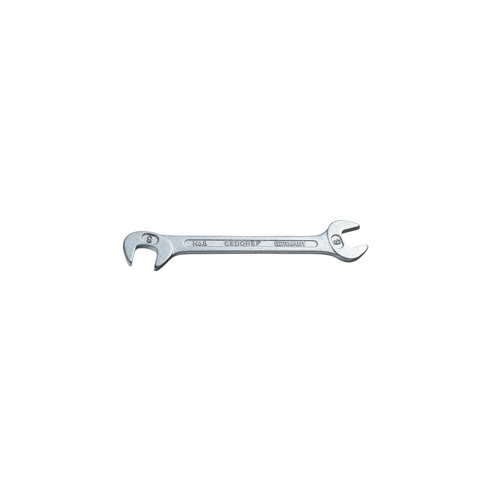 GEDORE Double open-end spanner 8 5.5 mm length 78 mm chrome-plated