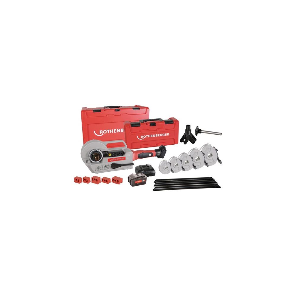 ROTHENBERGER Cordless tube bending machine set ROBEND® 4000 E 12-14-16-18-22-28 mm