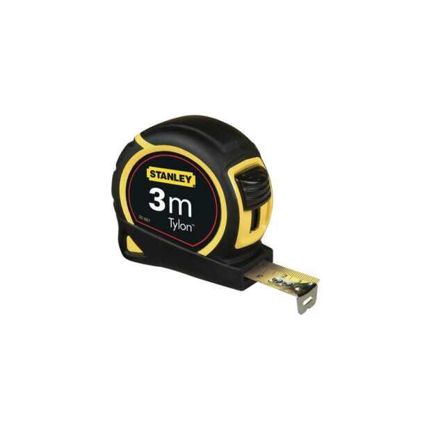 STANLEY Pocket retracting tape measure Tylon length 8 m width 25 cm mm/cm EG II plastic double end hook Plastic Double end hook