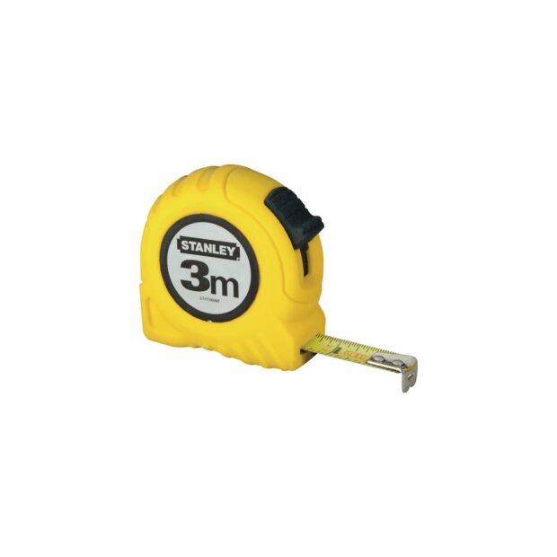 STANLEY Pocket retracting tape measure  length 8 m width 25 cm mm/cm EG II capsule arrester Shell Arrester