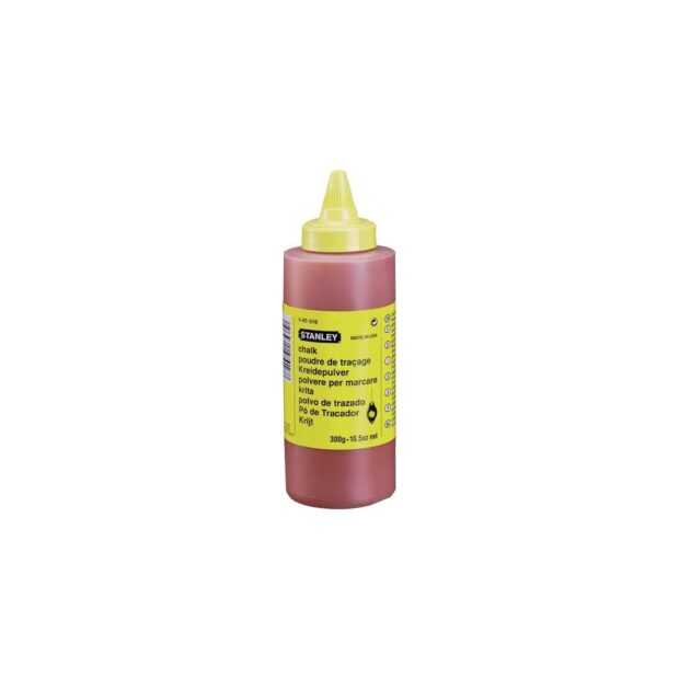 STANLEY Chalk for chalk line  115 g red water resistant, slightly soluble plastic bottle - Image 2