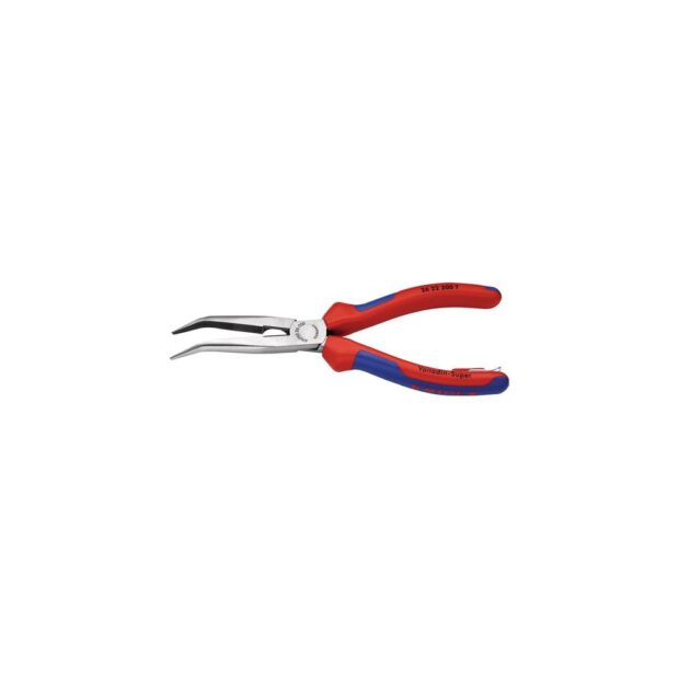 KNIPEX Needle-nose pliers  length 200 mm polished 40 deg angled with fixing eye multi-component handles - Image 9