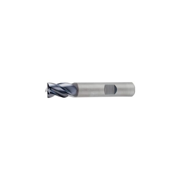 PROMAT End mill DIN 6527 K type UNI-HPC HPC nominal dm 14 mm VHM TiAlN DIN 6535 HB no. of cutters 4 short