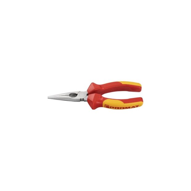 PROMAT Needle-nose pliers  length 160 mm  multi-component handles