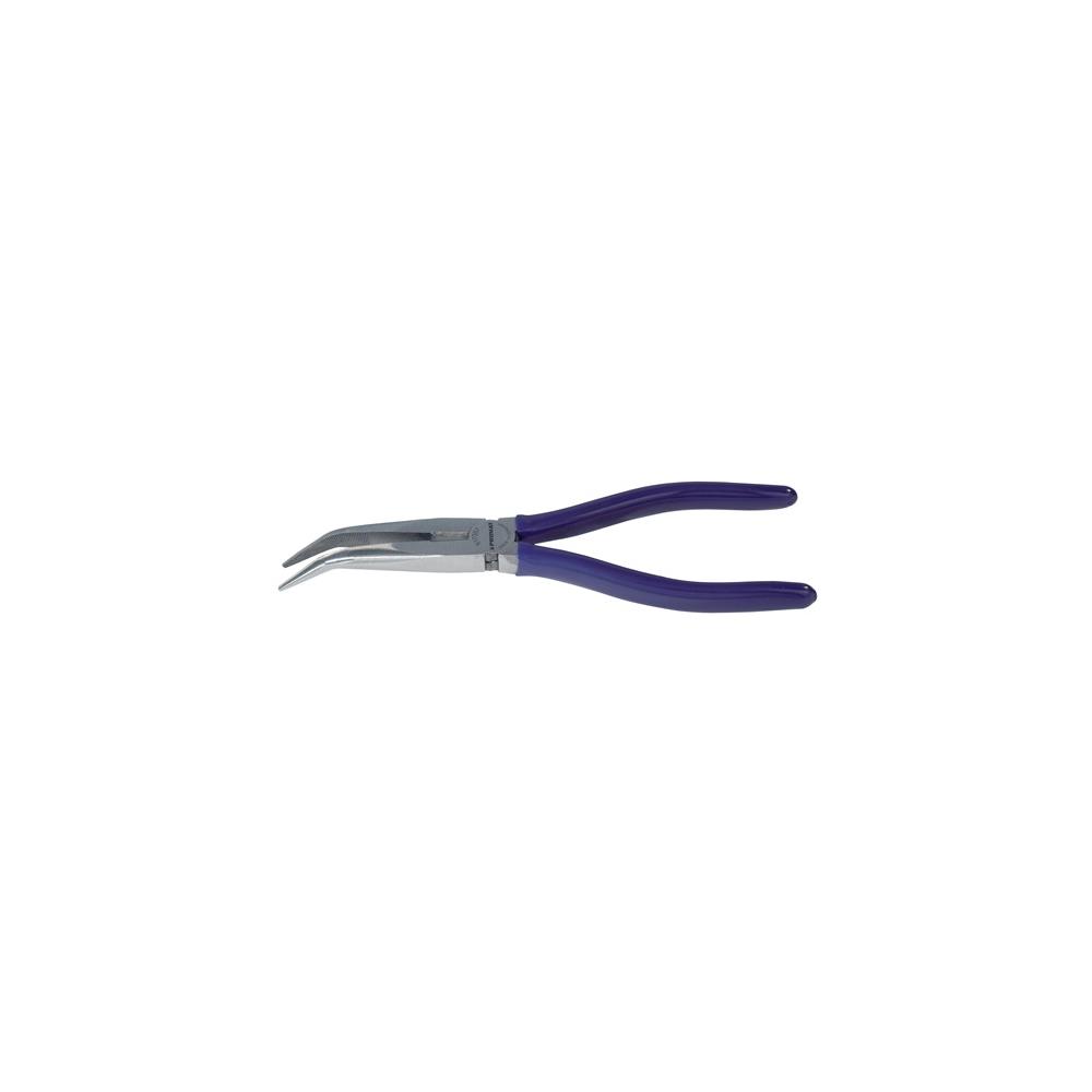PROMAT Needle-nose pliers length 200 mm polished 40 deg angled plastic-coated