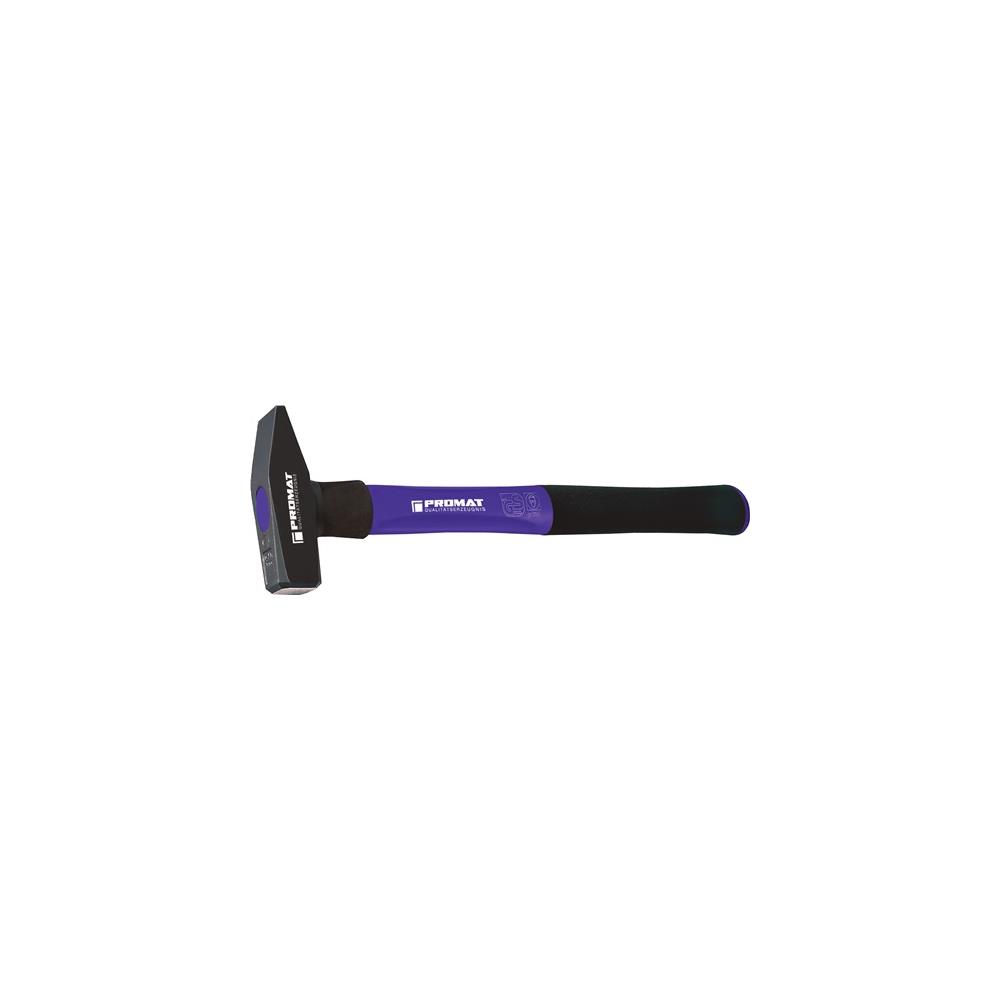 PROMAT Cross peen hammer 1500 g handle length 380 mm 3-component handle with steel protection sleeve