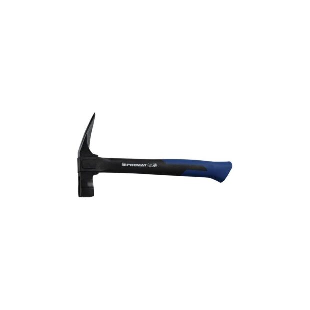 PROMAT Roofing hammer  head weight 600 g with magnet roughened, painted black