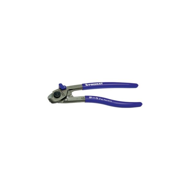 PROMAT Wire rope shears  length 190 mm polished plastic-coated