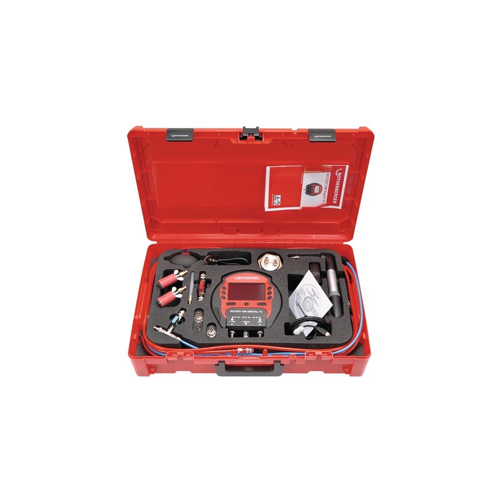 ROTHENBERGER Pressure/leakage meter ROTEST GW Digital V3 working range up to 20 bar