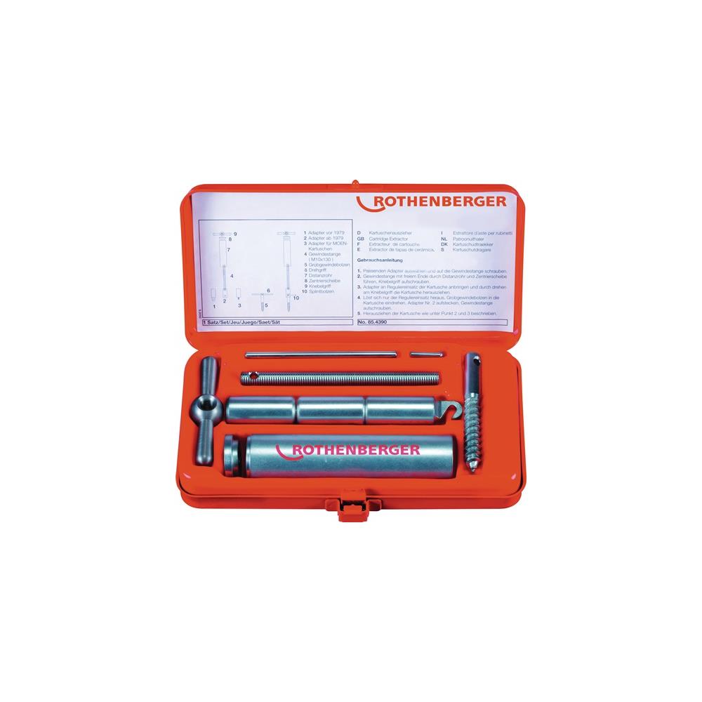 ROTHENBERGER Cartridge extractor set 9-part