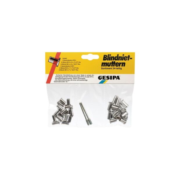 GESIPA Blind rivet assortment  34-part