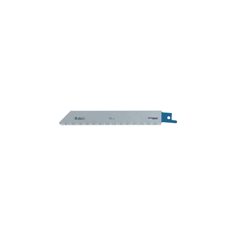 PROMAT Reciprocating saw blade length 150 mm width 19 mm serration TPI 14 1.8 mm milled, crimped