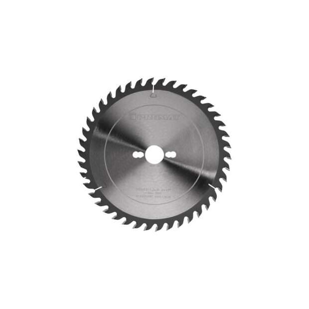 PROMAT Precision circular saw blade  external dm 250 mm no. of teeth 42 WZ bore 30 mm cut width 3.2 mm carbide