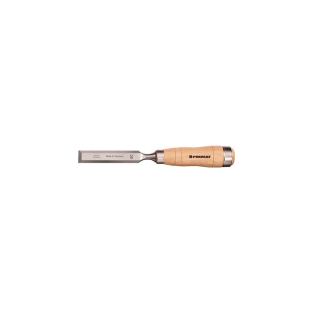 PROMAT Carpenter's chisel  width 35 mm hornbeam Kraftform handle with 2 steel clamps heavy-duty type