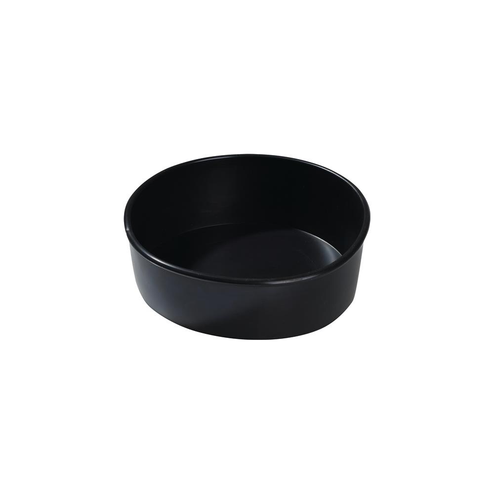Plaster bowl height 50 mm diameter 135 mm cylindrical rubber black