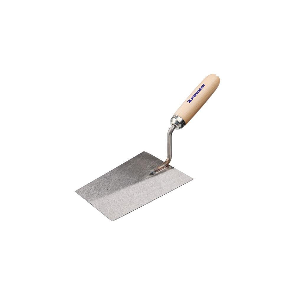 PROMAT Bricklayer's trowel length 160 mm width 115 mm with beech handle, straight neck steel