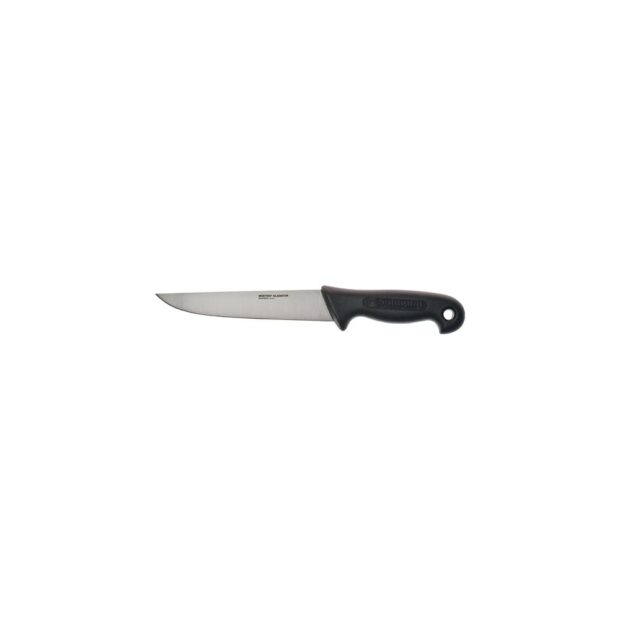 WÜSTHOF Industrial knife  overall length 310 mm blade L 175 mm back thick. 2.5 mm plastic handle Plastic handle