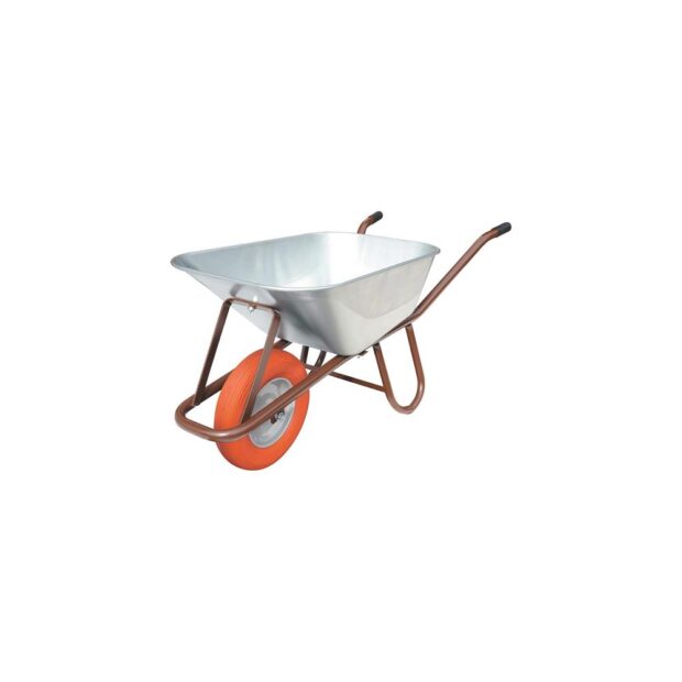 MÜBA Deep-tray wheelbarrow  90 l polymer wheel steel rim with ball bearings