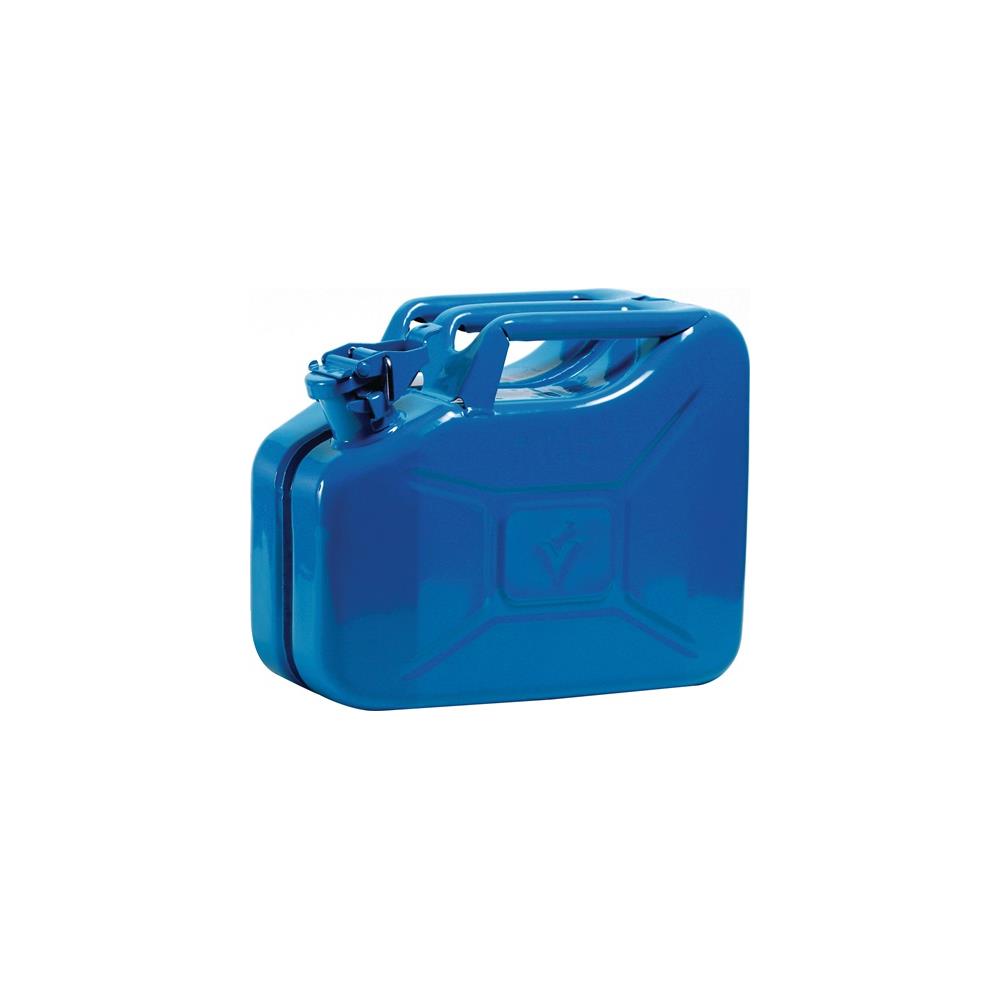 VALPRO Fuel canister contents 10 l signal blue, RAL 5005 sheet steel L345xW165xH275mm