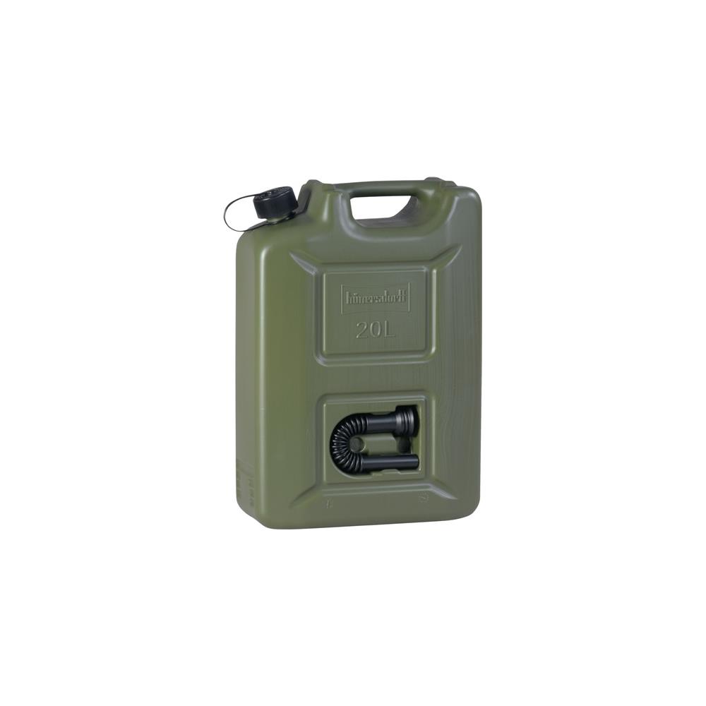HÜNERSDORFF Fuel canister professional contents 20 l olive green HDPE L350xW165xH495mm