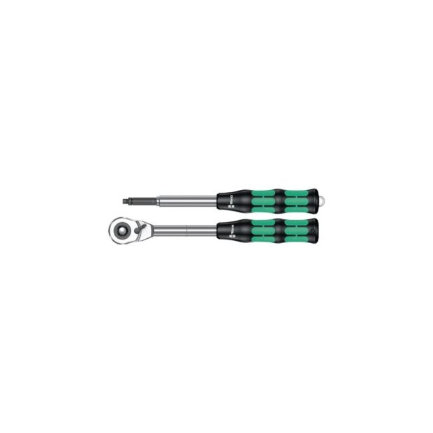 WERA Lever-action reversible ratchet 8006 Zyklop Hybrid Set 1/2 inch 72 teeth reverse lever