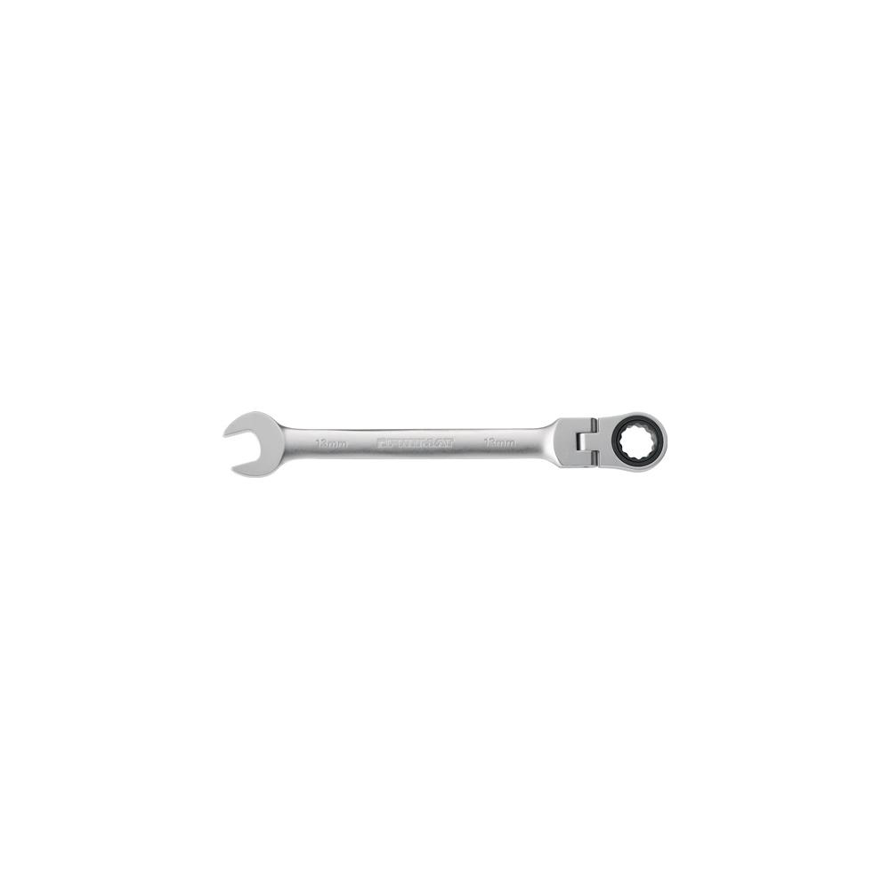 PROMAT Open-end ring ratchet spanner width across flats 8 mm length 136 mm flexible ring side