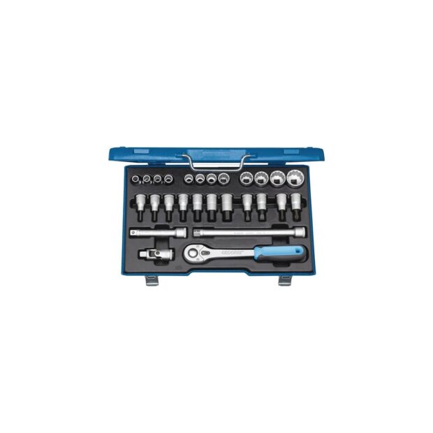 GEDORE Socket spanner set D 19 IMU-10 27-part 1/2 inch width across flats 10-30 mm no. of teeth 32 12-point