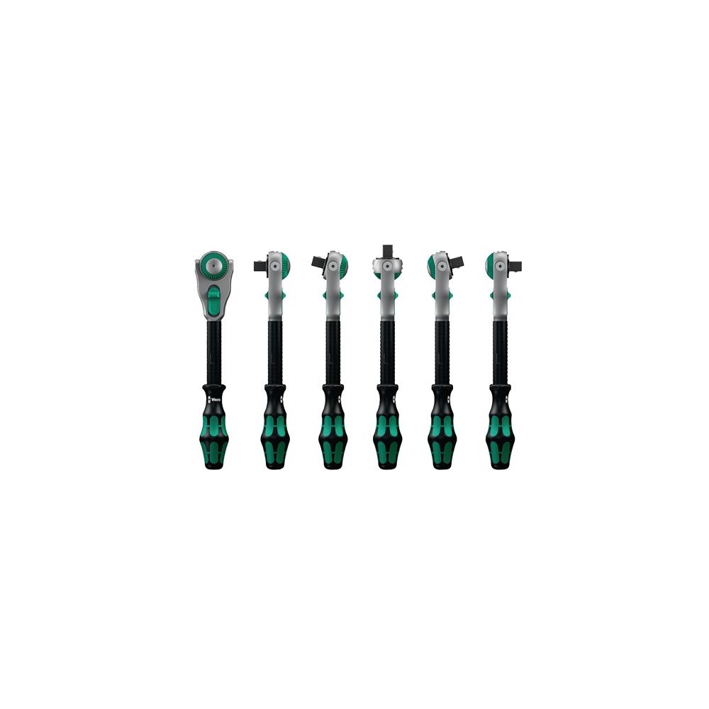 WERA Swivelling and reversible ratchet Zyklop Speed 3/8 inch no. of teeth 72 length 199 mm 2-component handle