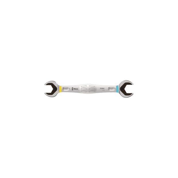 WERA Double open-end spanner 6002 Joker 22 x 24 mm length 261 mm matte chrome-plated