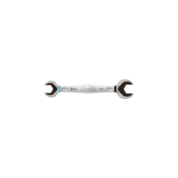 WERA Double open-end spanner 6002 Joker 24 x 27 mm length 280 mm matte chrome-plated