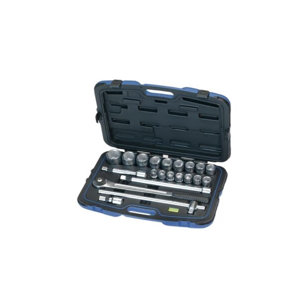 HEYTEC Socket spanner set  21-part 3/4 inch width across flats 19-50 mm no. of teeth 72 hexagon