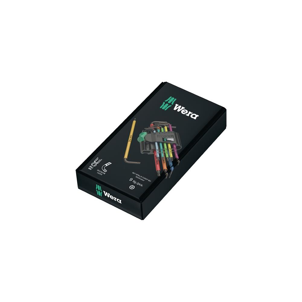 WERA Allen key set 967 SPKL 9-part T8-T40 with bore - Image 3