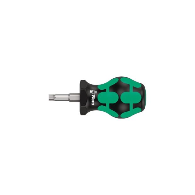 WERA Screwdriver 367 TORX® Stubby size T 27, blade length 25 mm 2-component handle round blade