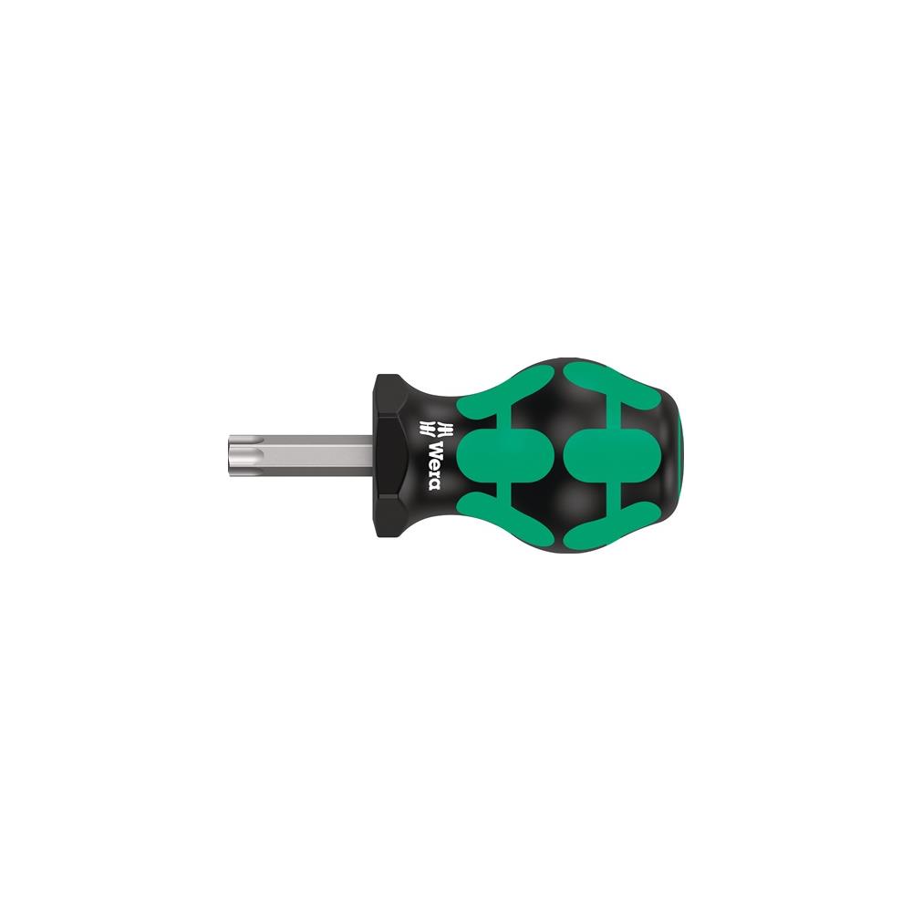 WERA Screwdriver 367 TORX® Stubby size T 40, blade length 25 mm 2-component handle round blade