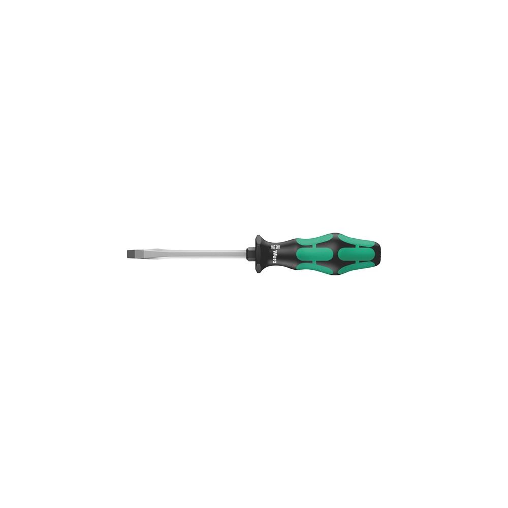 WERA Screwdriver 334 SK cutting edge width 7 mm blade length 125 mm 2-component handle hexagonal blade/bolster