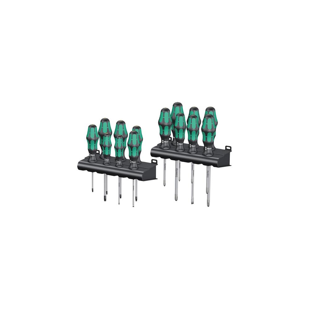 WERA Screwdriver set Kraftform Big Pack 300 14-part slot/PH/PZD/TX 2-component handle round blade