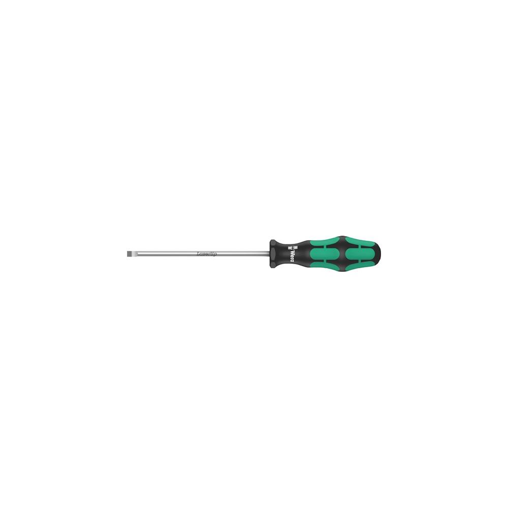 WERA Screwdriver 335 cutting edge width 4 mm blade length 100 mm 2-component handle round blade