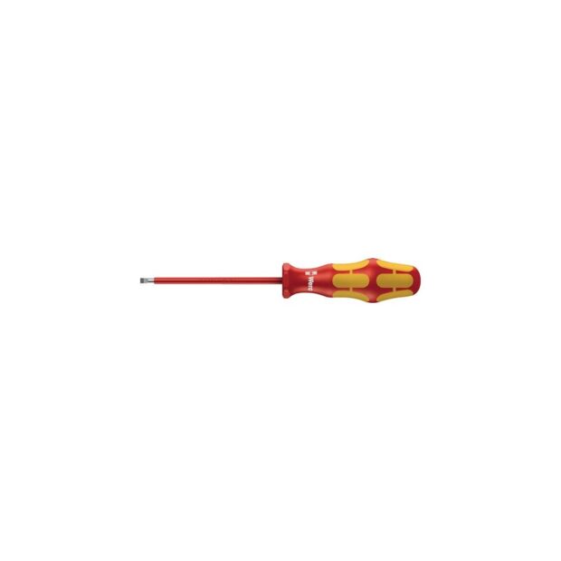 WERA Screwdriver 160 i cutting edge width 2.5 mm overall length 161 mm VDE insulated