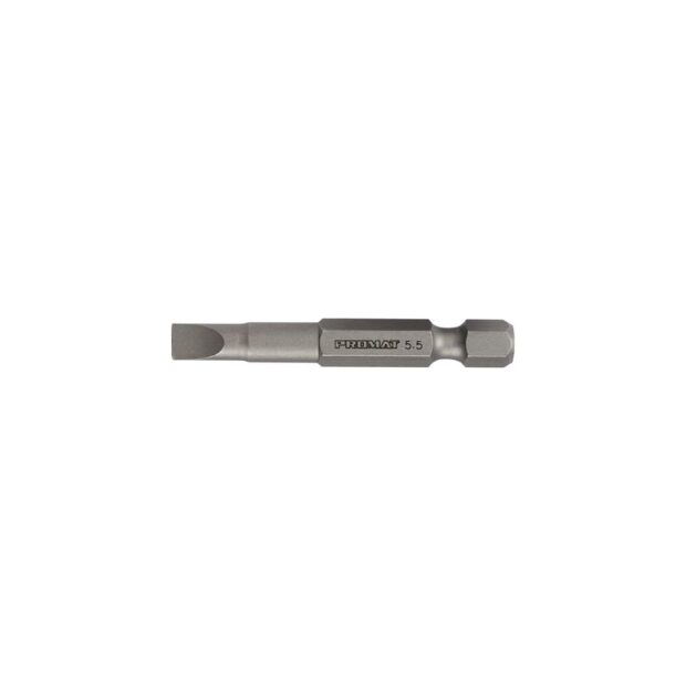 PROMAT Bit  for slotted screws 6.5 mm length 50 mm 1/4 inch E6.3 cutting edge thick. 1.2 mm