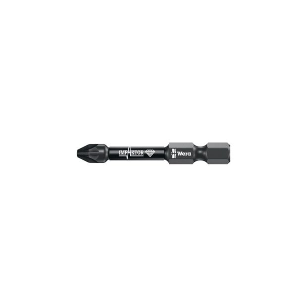 WERA Bit 855/4 IMP DC PZD2 length 50 mm 1/4 inch E6.3 impactor, DC